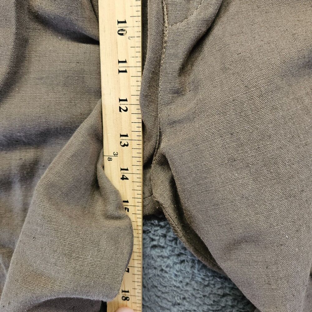 Senso Unico Pants Women Size Medium Brown Linen‎ High Rise Pleated Front - Picture 4 of 10